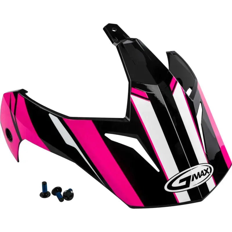 G011086 Visor Vertical Black/Pink W/Screws Gm 11
