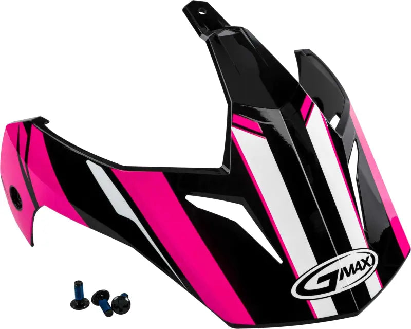 G011086 Visor Vertical Black/Pink W/Screws Gm 11