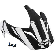 G011087 Visor Vertical Black/White W/Screws Gm 11