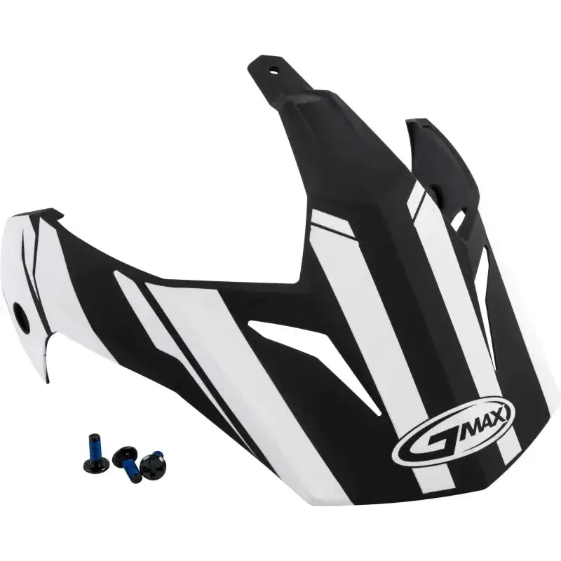 G011087 Visor Vertical Black/White W/Screws Gm 11
