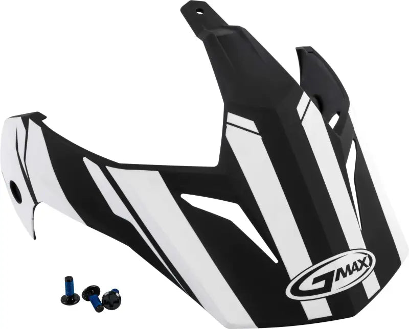 G011087 Visor Vertical Black/White W/Screws Gm 11