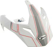 G011089 Visor W/Screws Expedition Matte White/Red Gm 11