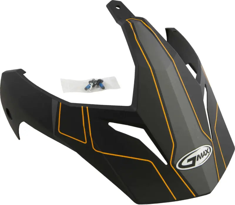 G011093 Visor W/Screws Expedition Matte Black/Hi Vis Orang Gm 11