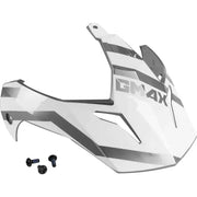 G011104 Visor W/Screws Trapper White/Silver Gm 11s