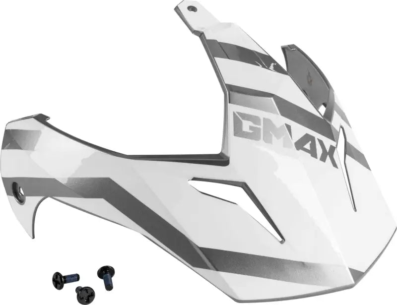 G011104 Visor W/Screws Trapper White/Silver Gm 11s