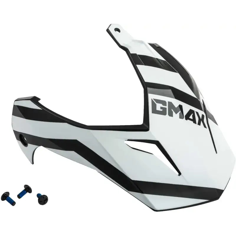 G011105 Visor W/Screws Trapper Matte Black/Red/White Gm 11s