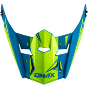 G0465182 Youth Mx 46y Unstable Visor Matte Blue/Green Ys Yl - MX-46Y Helmet