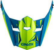 G0465182 Youth Mx 46y Unstable Visor Matte Blue/Green Ys Yl - MX-46Y Helmet