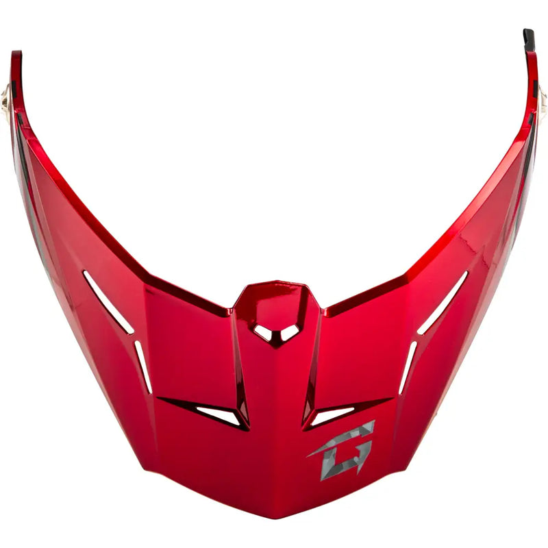 G074152 Gmax Md-74 Visor W/Screws Striker Blk/Grey/Red Metallic