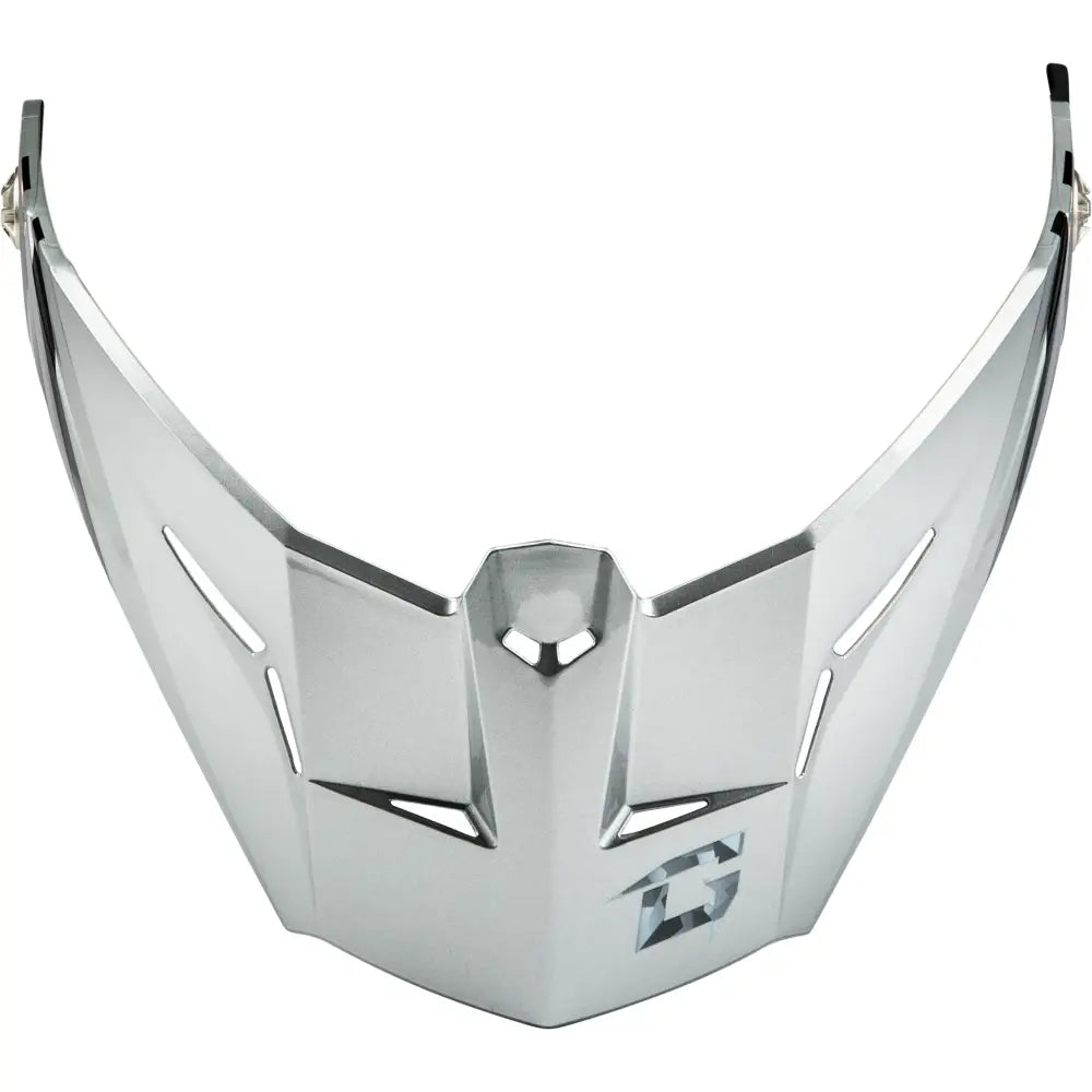 G074153 Gmax Md-74 Visor W/Screws Striker Silver/Blue Metallic