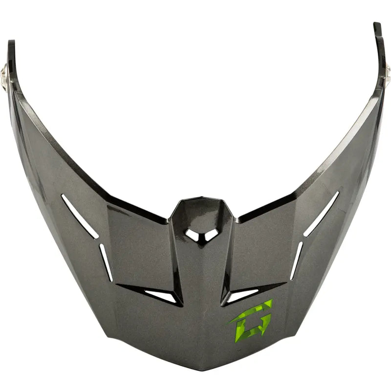 G074154 Gmax Md-74 Visor W/Screws Striker Blk/Silver/Green Metal