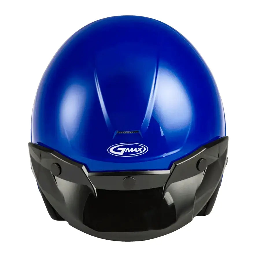 Blue open face helmet for motorcycle riding, model G1020048 Of 2 open face helmet blue 2x