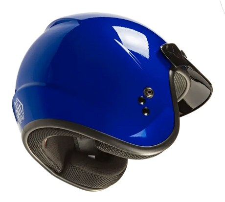 Blue open face helmet G1020048 Of 2 for motorcycle riding