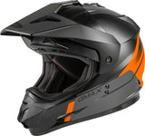 GMAX G1113134 Gm 11 Dual Sport Scud Helmet Matte Black/Orange/Grey Sm