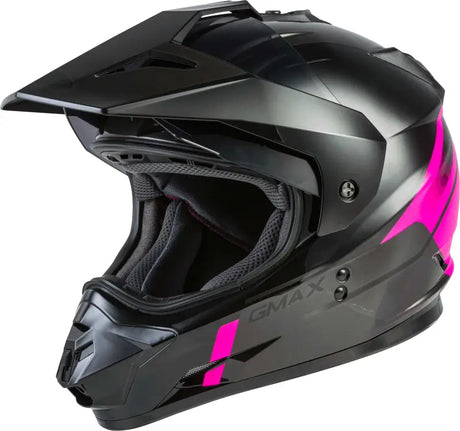 GMAX G1113403 Gm 11 Dual Sport Scud Helmet Black/Pink/Grey Xs