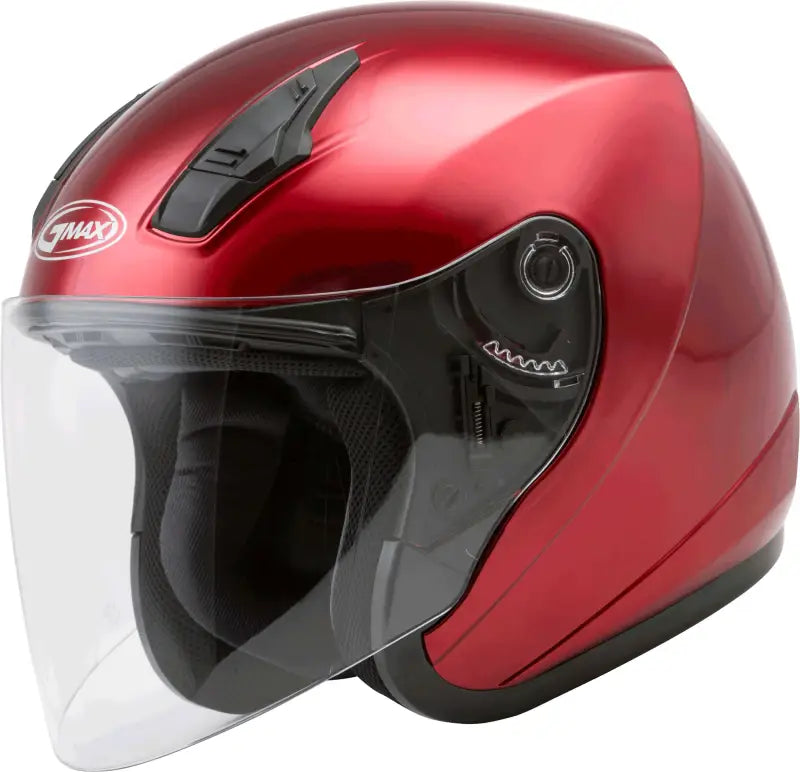 GMAX G317097N Of 17 Open Face Helmet Candy Red Xl