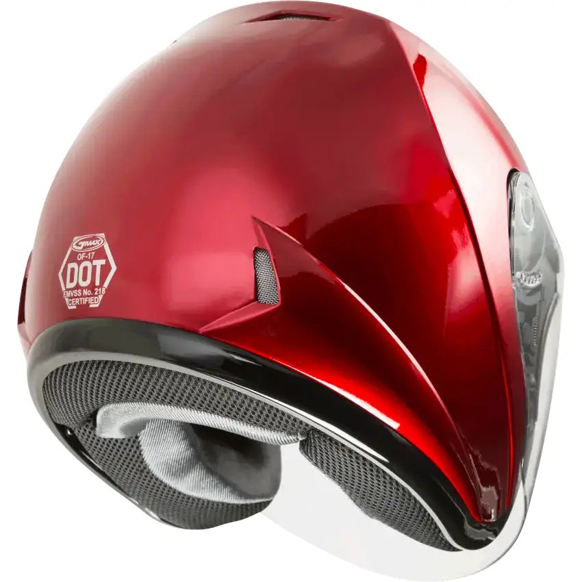G317099N Of 17 Open Face Helmet Candy Red 3x - OF-17