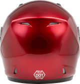 G317099N Of 17 Open Face Helmet Candy Red 3x - OF-17