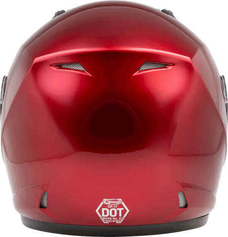 G317099N Of 17 Open Face Helmet Candy Red 3x - OF-17