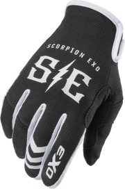 G44-038 Scorpion Exo Air-Stretch Gloves Charge Black/White 3X - RV and Auto Parts
