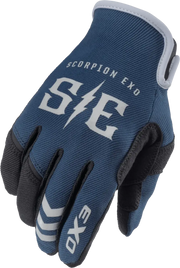 G44-075 Scorpion Exo Air-Stretch Gloves Charge Blue/Grey Lg - RV and Auto Parts