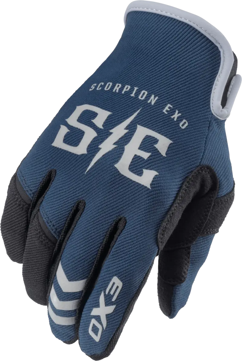 G44-077 Scorpion Exo Air-Stretch Gloves Charge Blue/Grey 2X - RV and Auto Parts