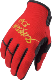 G46-016 Scorpion Exo Air-Stretch Gloves Grind Red/Gold Xl - RV and Auto Parts