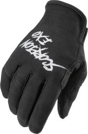 G46-035 Scorpion Exo Air-Stretch Gloves Grind Black/White Lg - RV and Auto Parts