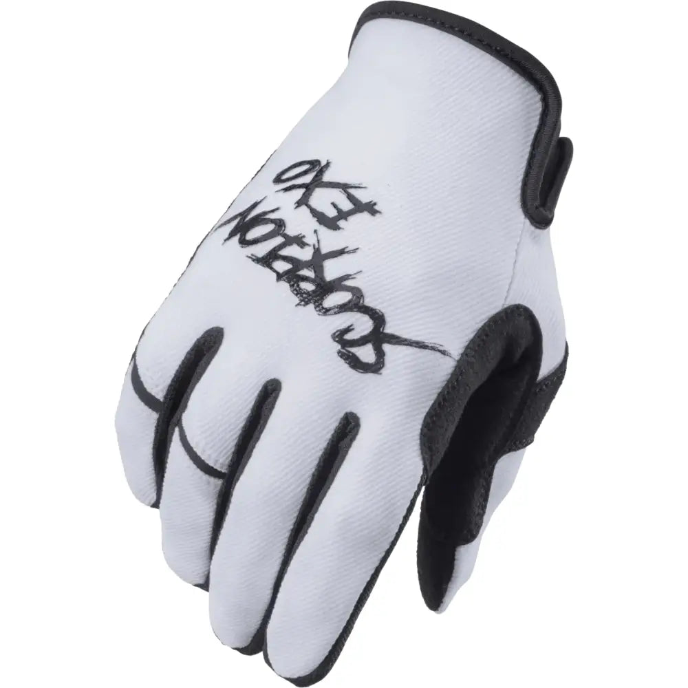 G46-056 Scorpion Exo Air-Stretch Gloves Grind White/Black Xl - RV and Auto Parts