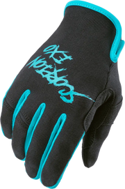 G46-064 Scorpion Exo Air-Stretch Gloves Grind Black/Teal Md - RV and Auto Parts