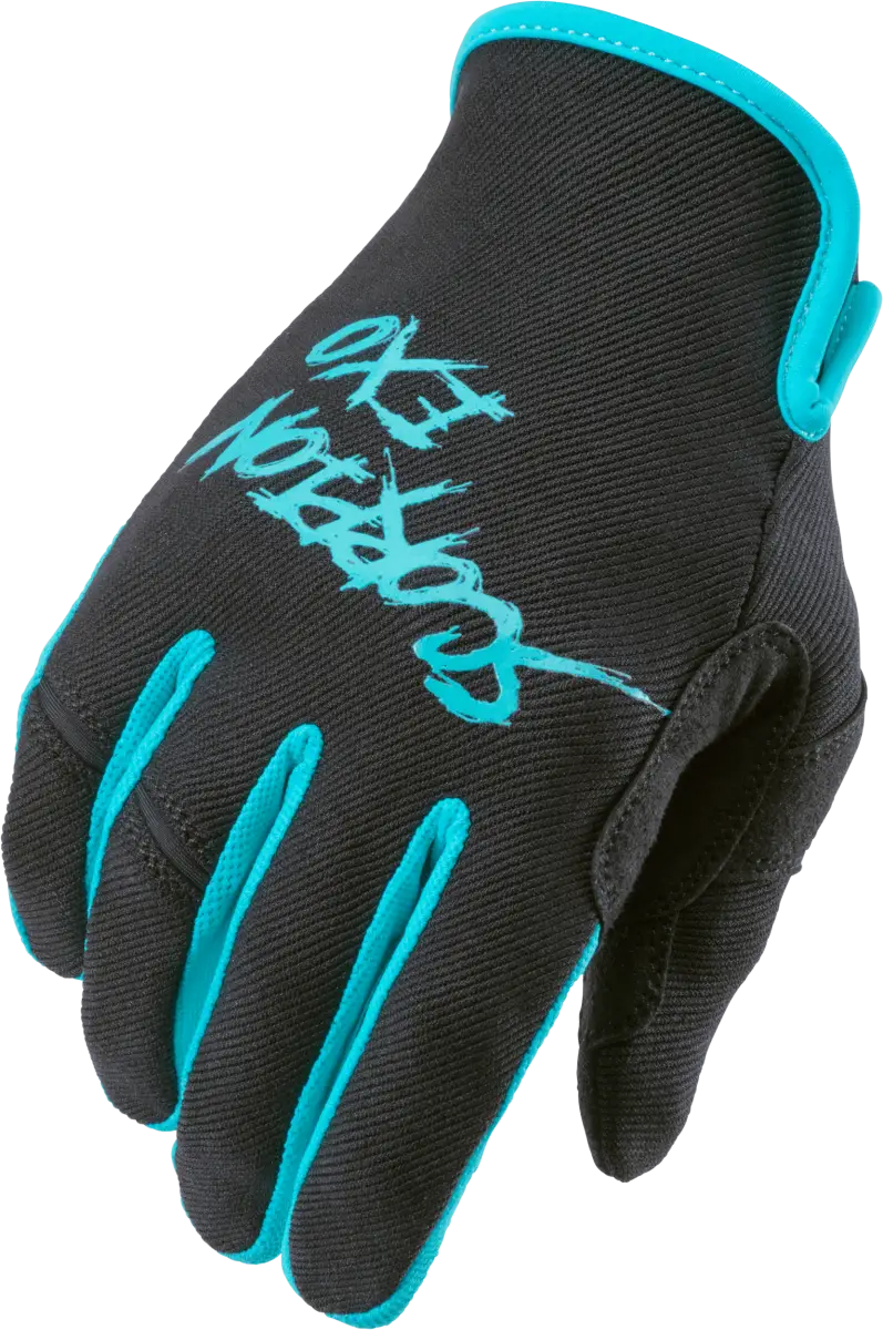 G46-064 Scorpion Exo Air-Stretch Gloves Grind Black/Teal Md - RV and Auto Parts
