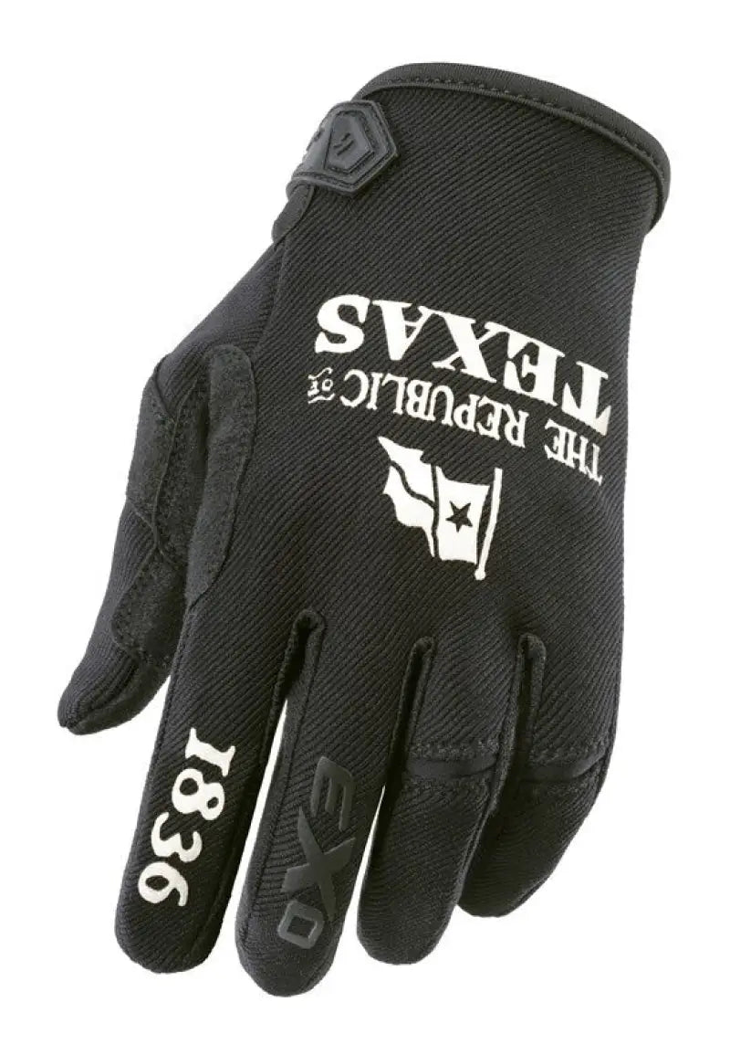 G49-035 Scorpion Exo Moto-Flex Gloves Lone Star Black Lg