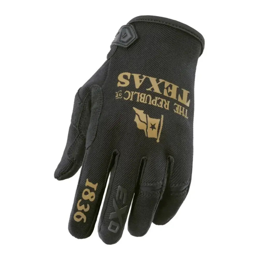 G49-086 Scorpion Exo Moto-Flex Gloves Lone Star Black/Gold Xl