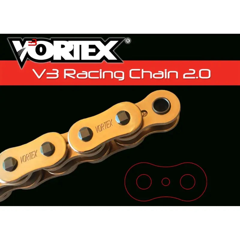 G525SX3-RCL Vortex Master Link Sx3 Rivet 525 Gld - RV and Auto Parts