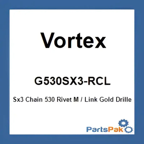 G530SX3-RCL Vortex Master Link Sx3 Rivet 530 Gld - RV and Auto Parts