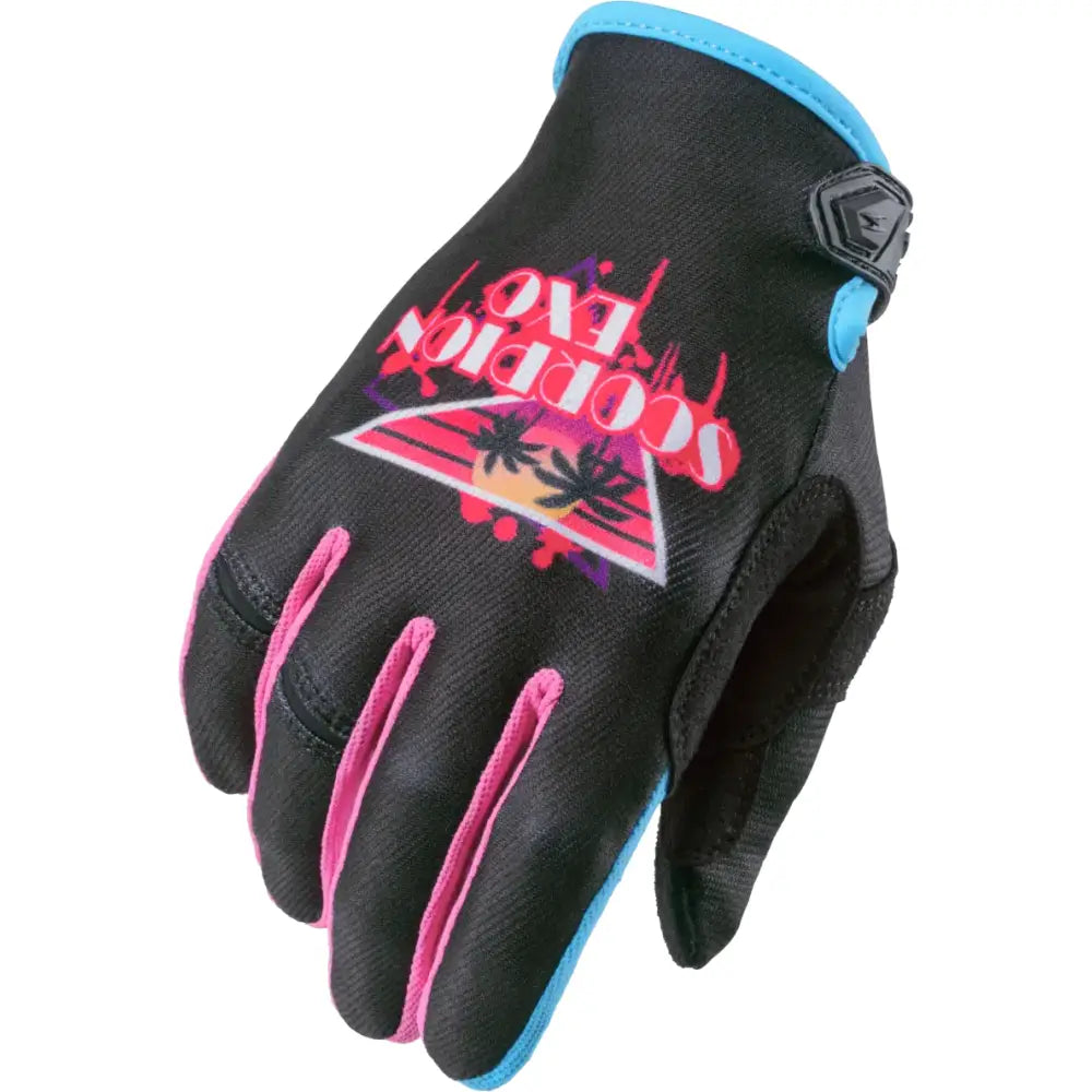 G71-034 Scorpion Exo Moto-Flex Gloves Sunset Black Md - RV and Auto Parts