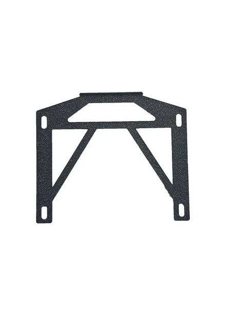 Black metal mounting bracket.