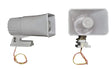 White public address speakers from Gost Gost Acoustics Standard Water Resis line