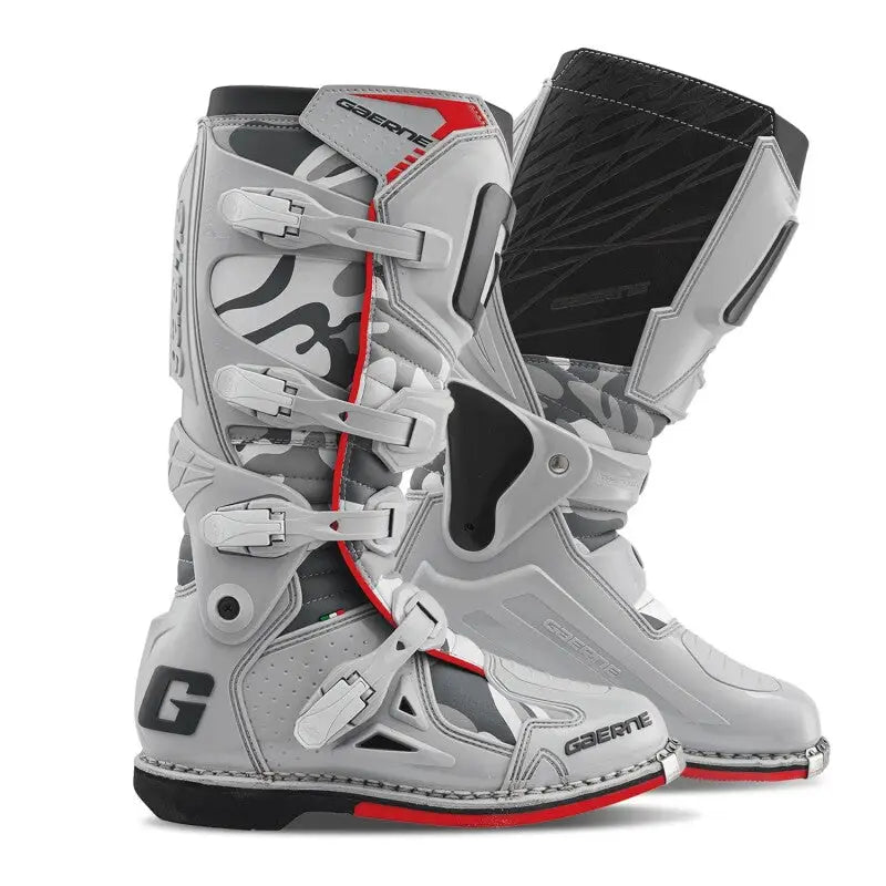Gaerne Fastback Endurance Boots - Snow Camo & Blood Moon Options - Gaerne