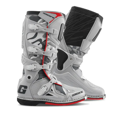 Gaerne Fastback Endurance Boots - Snow Camo & Blood Moon Options - Gaerne