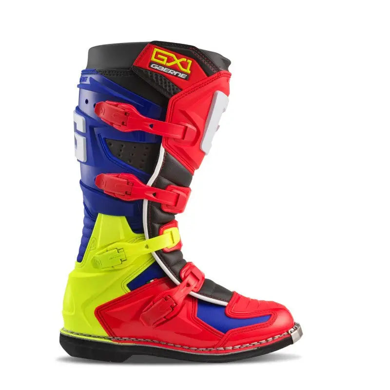 Gaerne GX1 Boot Red Multi Size - 10.5 - Gaerne