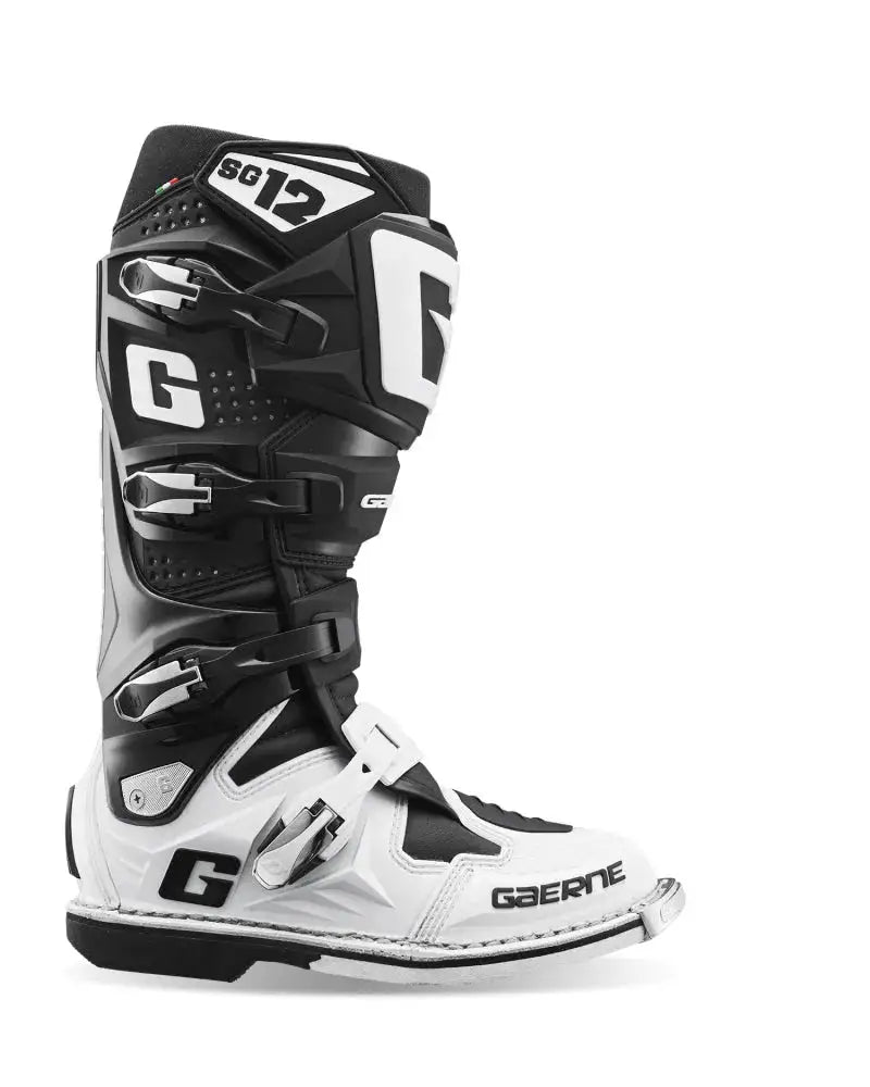 Gaerne SG12 Boot Black/White Size - 11 - Apparel