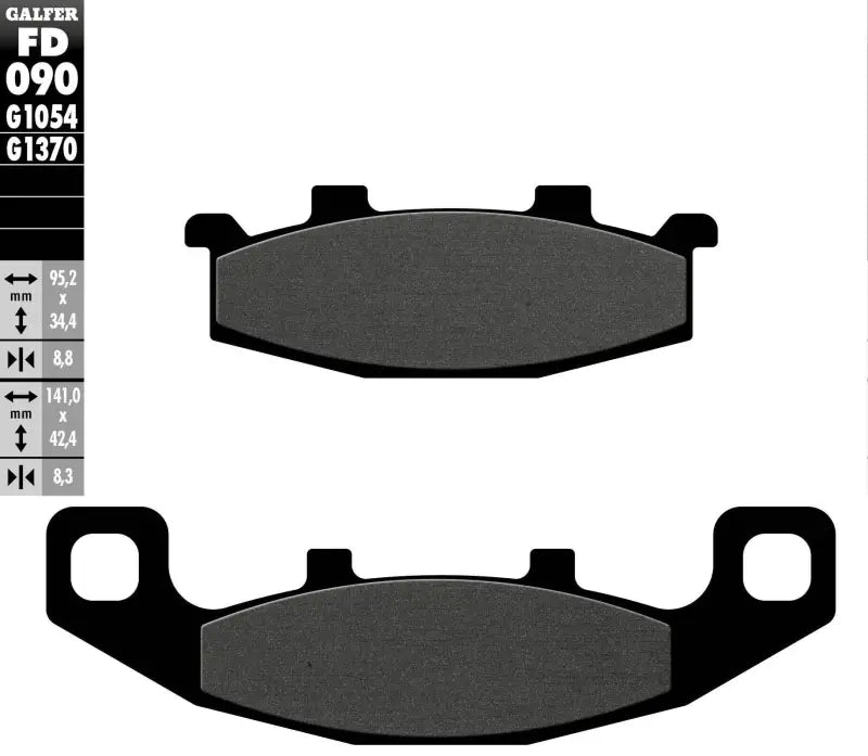 Brake Pads Semi Metallic Fd090G1054