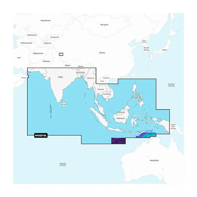 Garmin Carto 010C121300 Indian Ocean & South China Sea Garm Quality marine cartography from Garmin Carto