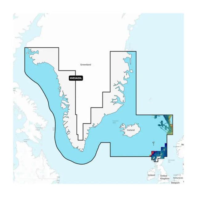 Garmin Carto 010C127000 Greenland & Iceland Garmin Navionic Quality marine cartography from Garmin Carto