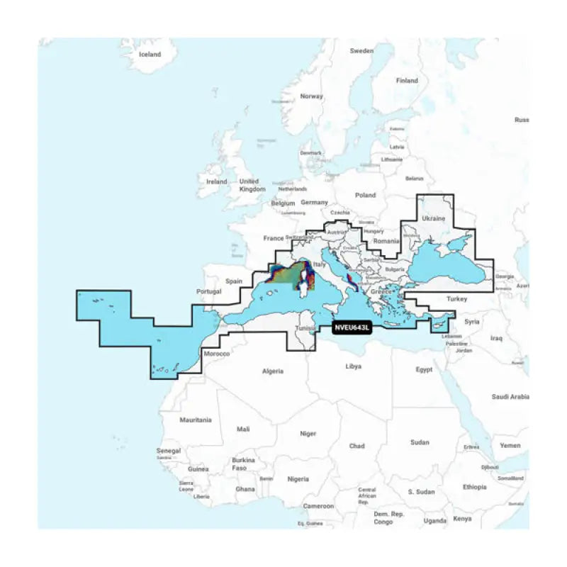 Garmin Carto 010C127200 Mediterranean & Black Sea Garmin Na Quality marine cartography from Garmin Carto