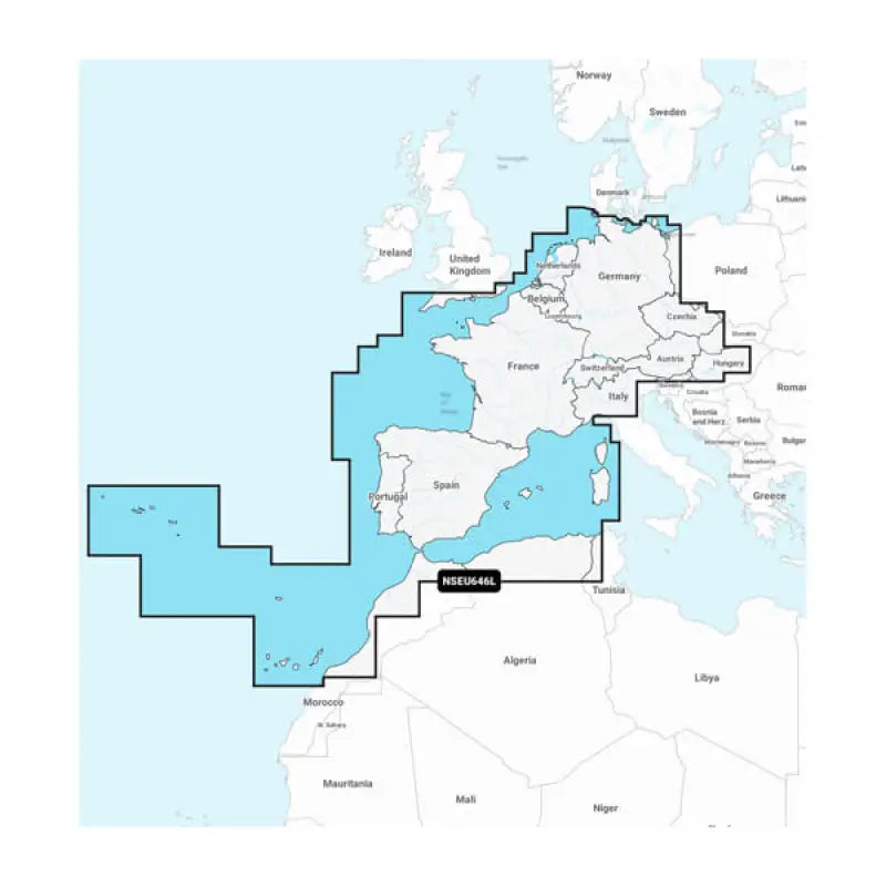 Garmin Carto 010C127520 Europe Central & West Garmin Navio Quality marine cartography from Garmin Carto