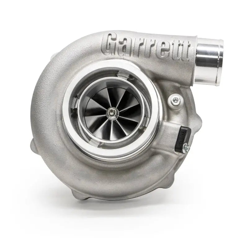 Silver Garrett turbocharger from Garrett G30-900 Super Core with reverse rotation tech