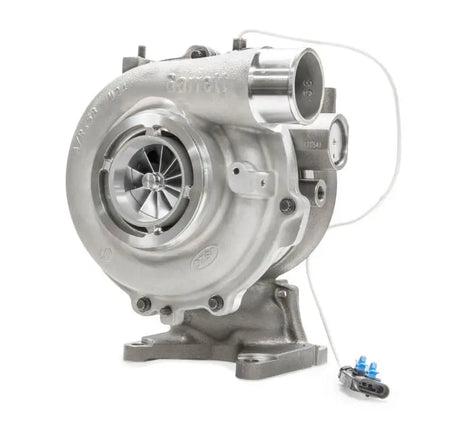 Silver Garrett PowerMax GT3788V turbo with electrical connector for Chevy Duramax turbo kit