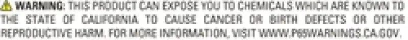 California Proposition 65 warning on GASKETS for marine applications, RV parts & accessories